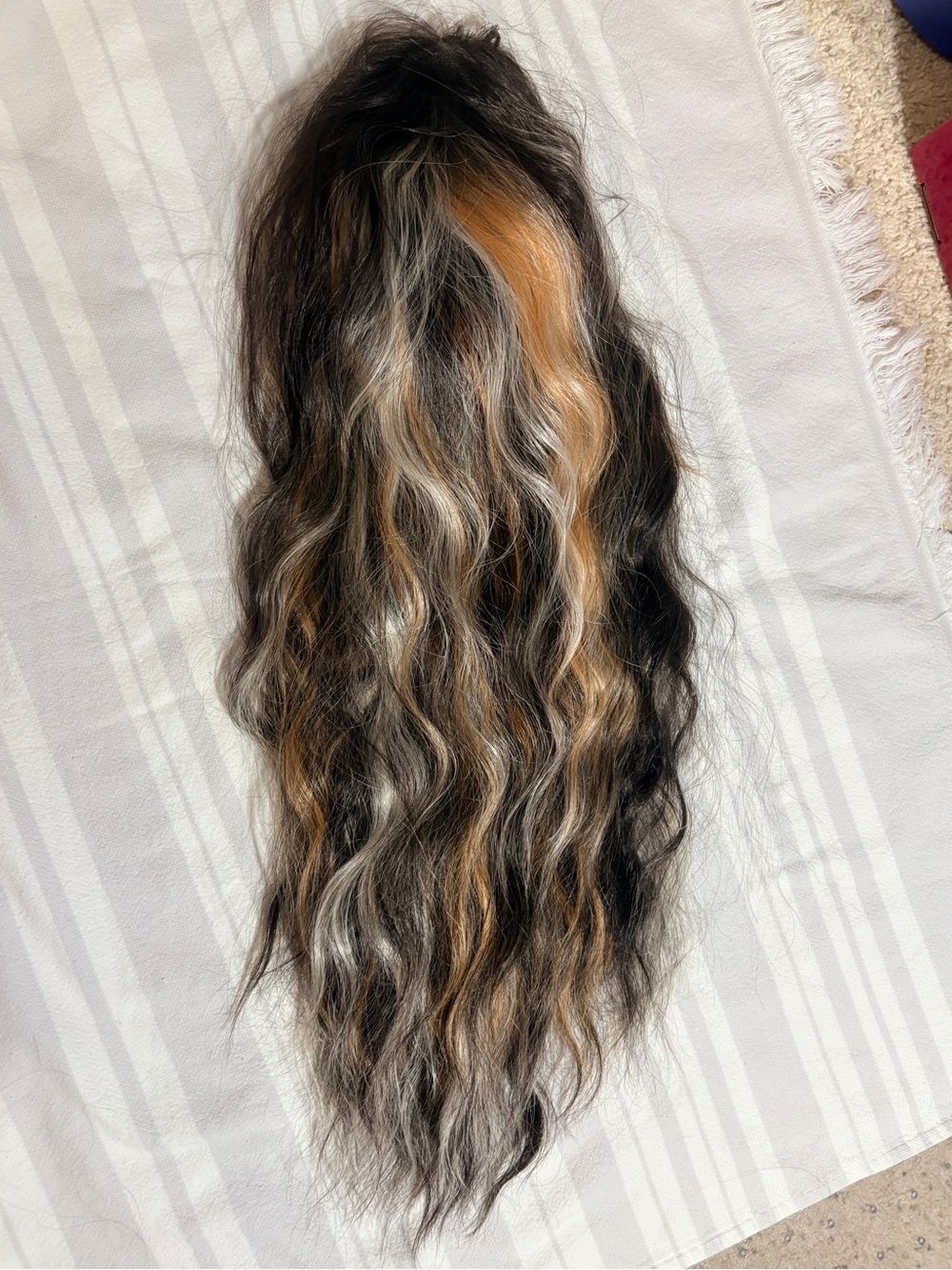 Chelsey Smith Crowns Zoey Lone Wolf wig Dark multi colored